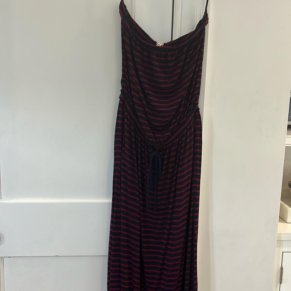J crew strapless maxi dress